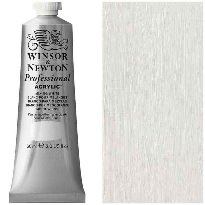 Winsor & Newton - 60ml Mixing White - Professional Acrylic - Series 1