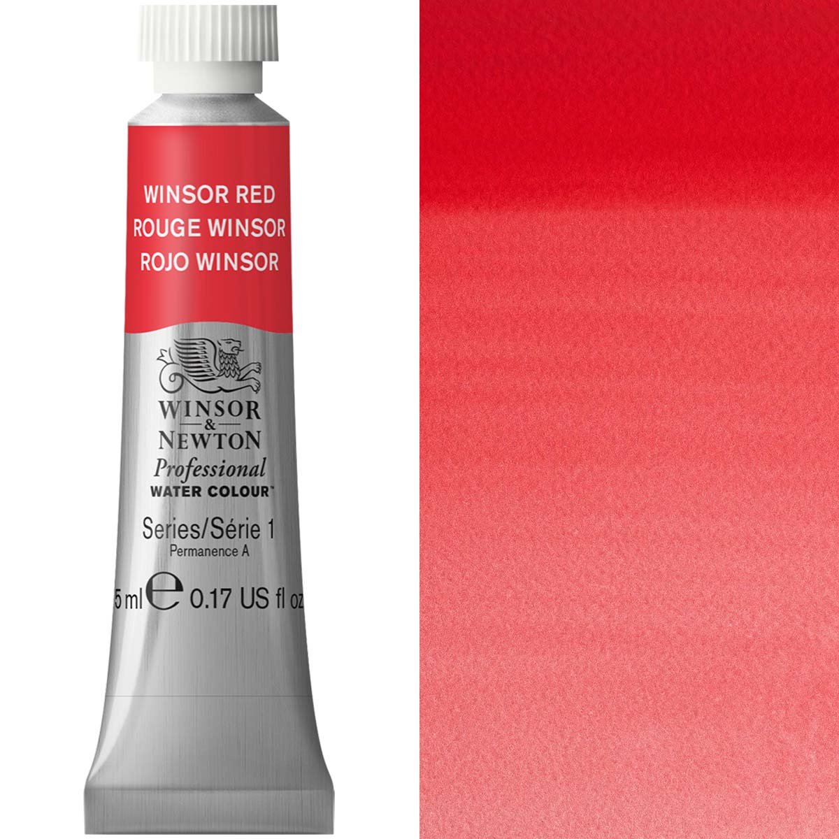 Winsor & Newton - 5ml Winsor Red - Prof Water Colour - Series 1